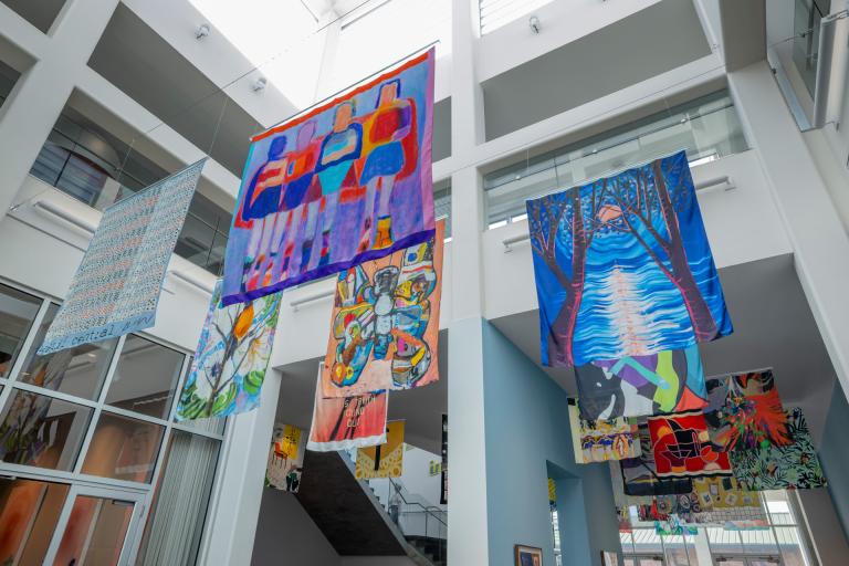 install view of Vera Neumann and Massif Central exhibition