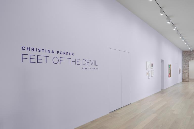 installation view of Christina Forrer exhibition