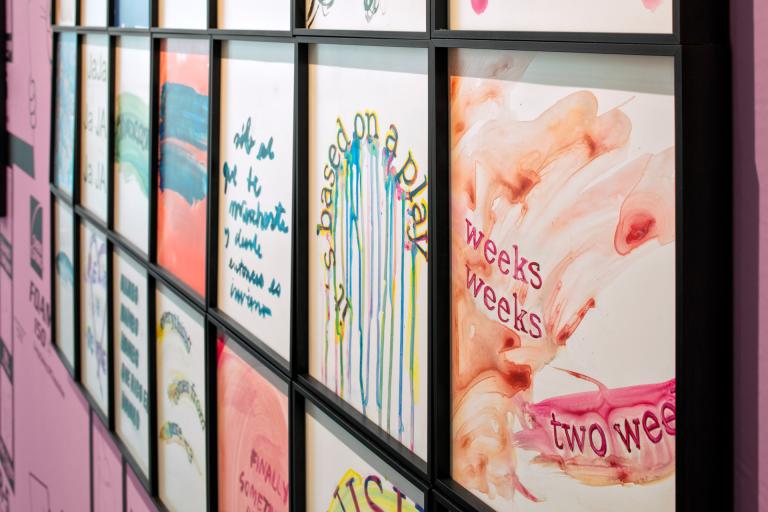 installation view of Gonzalo Hernandez exhibition