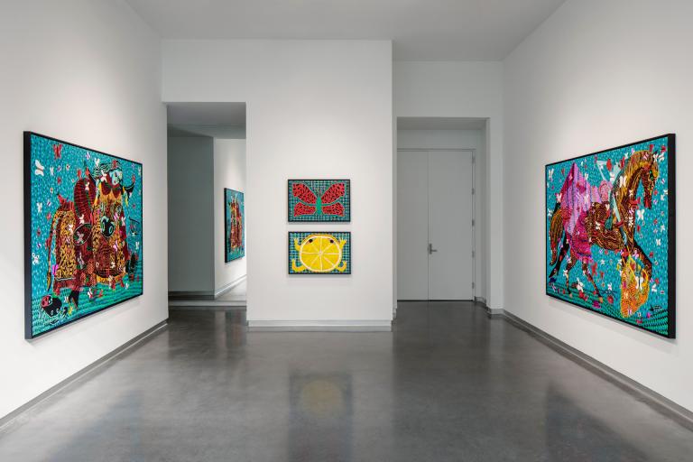 installation view of Summer Wheat exhibition