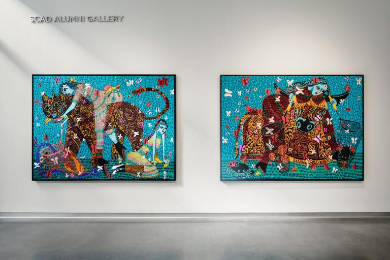 installation view of Summer Wheat exhibition