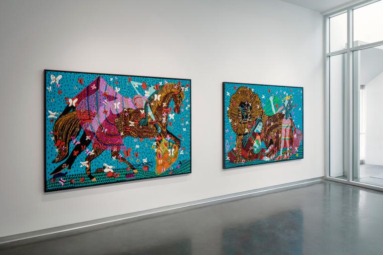 installation view of Summer Wheat exhibition