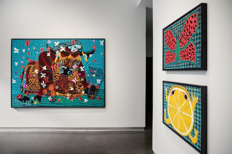 installation view of Summer Wheat exhibition