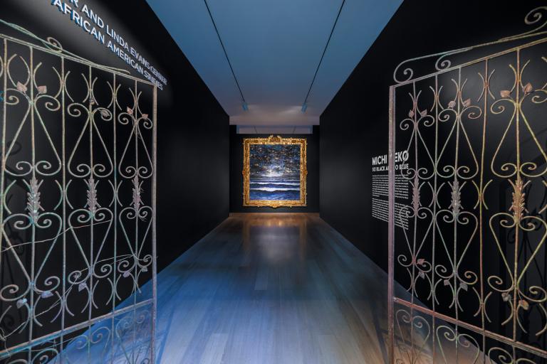 installation view of Michi Meko exhibition