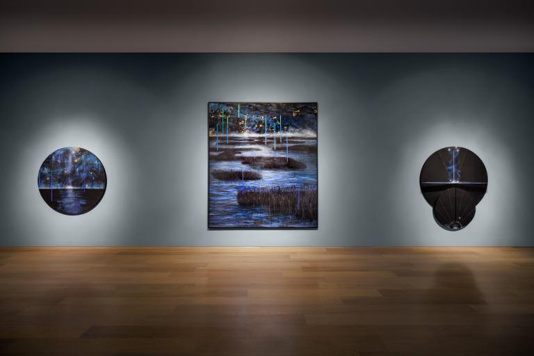 installation view of Michi Meko exhibition