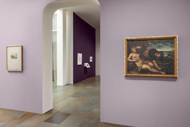 installation view of Myths and Legends exhibition