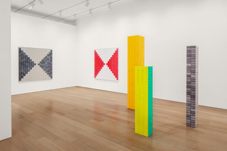 installation view of Rana Begum exhibition