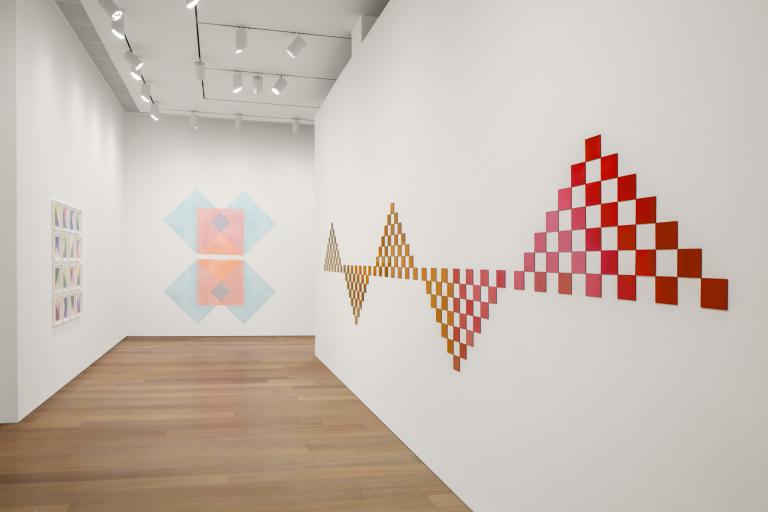 installation view of Rana Begum exhibition
