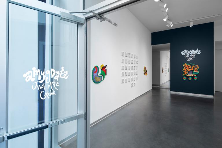 installation view of Jana Cariddi exhibition