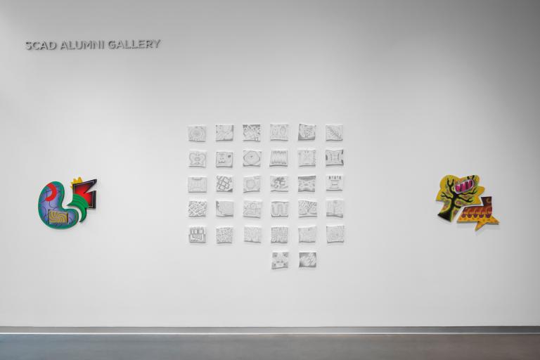 installation view of Jana Cariddi exhibition