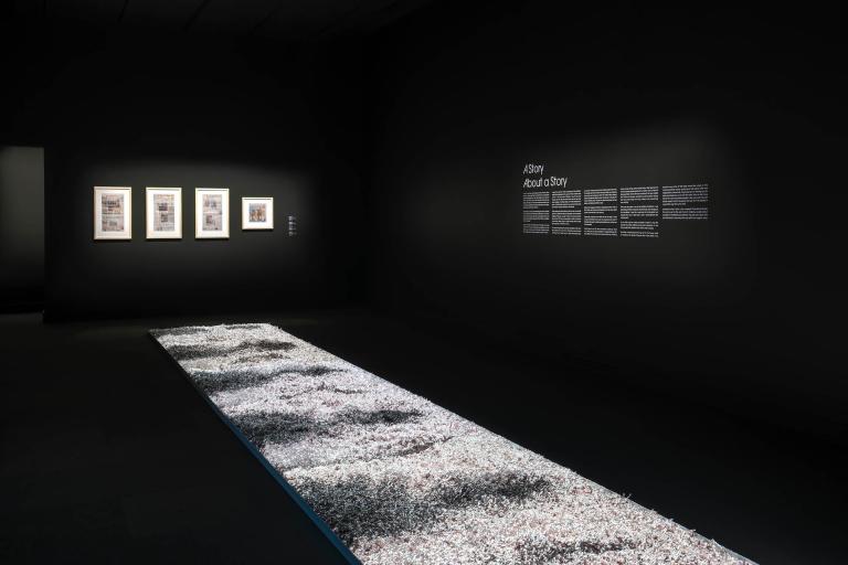 installation view of Laurie Anderson exhibition