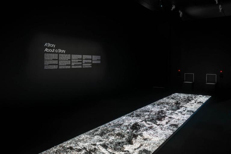 installation view of Laurie Anderson exhibition