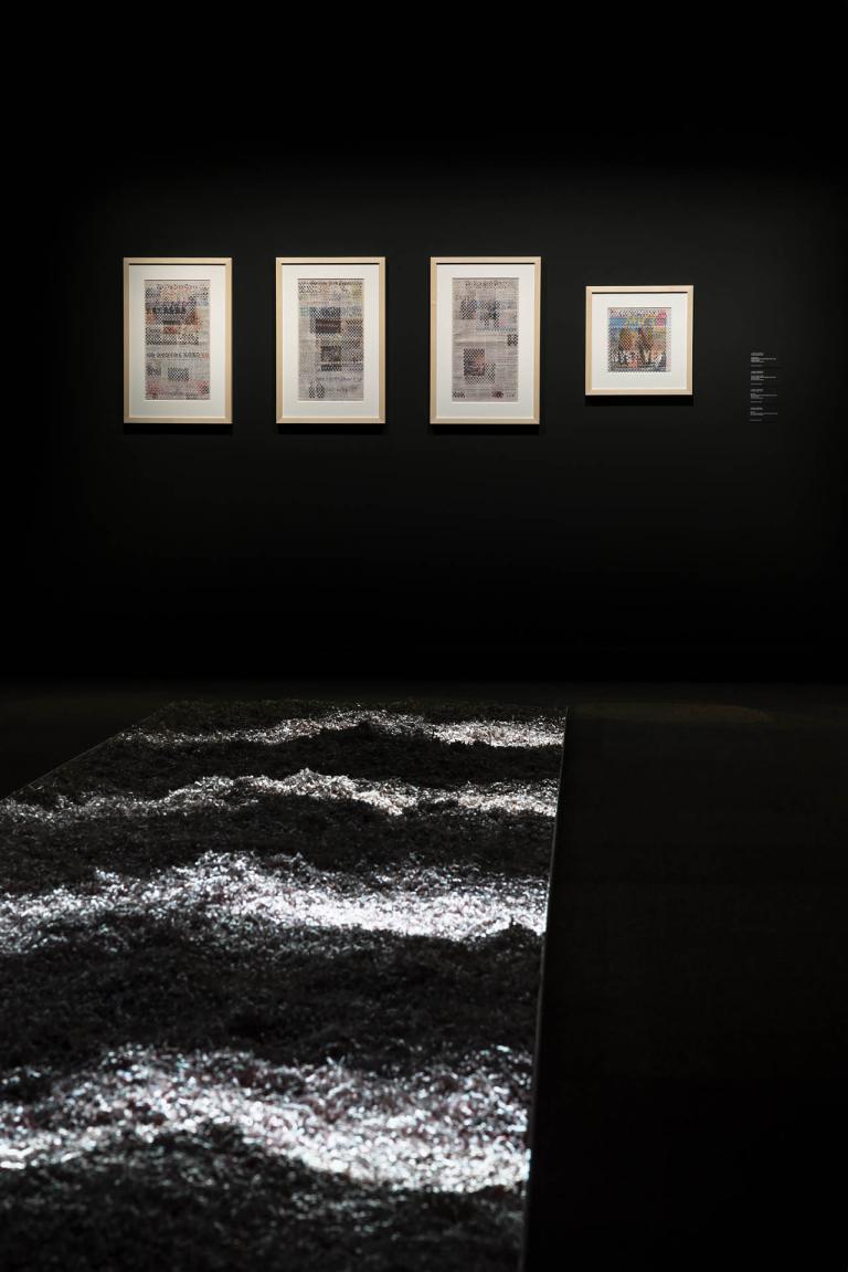 installation view of Laurie Anderson exhibition