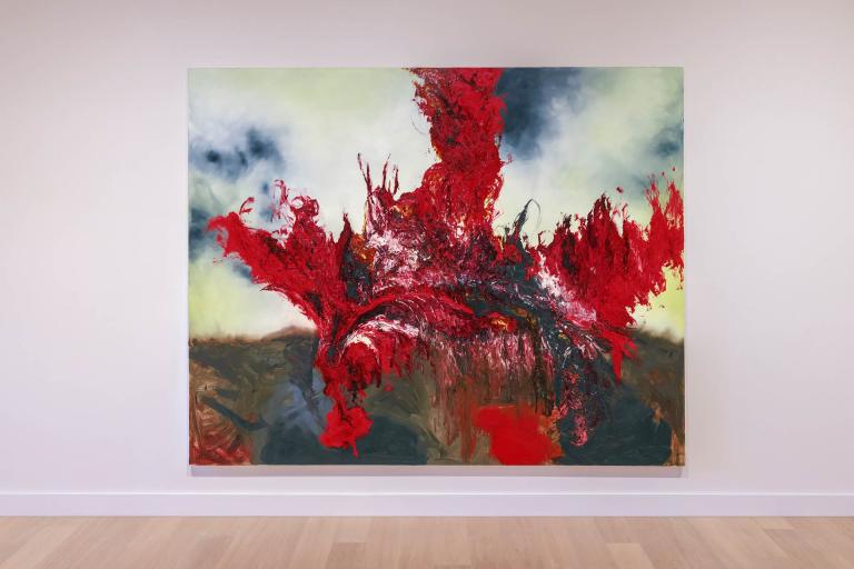 installation view of Anish Kapoor exhibition