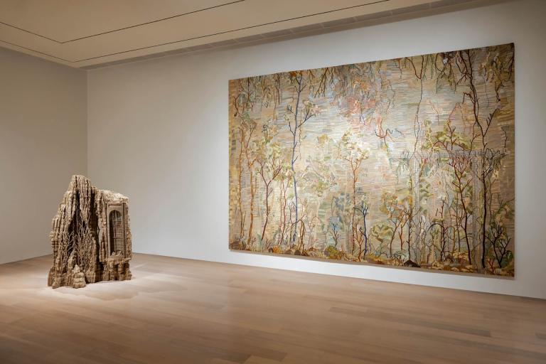installation view of Eva Jospin exhibition