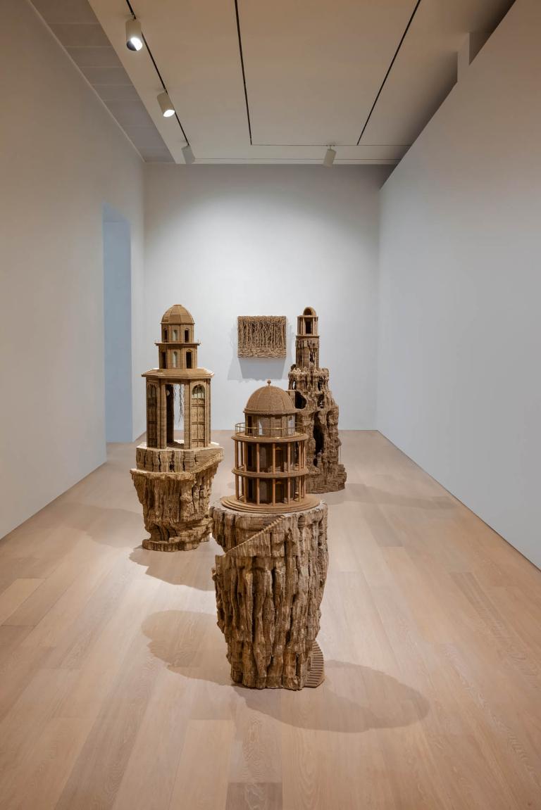 installation view of Eva Jospin exhibition