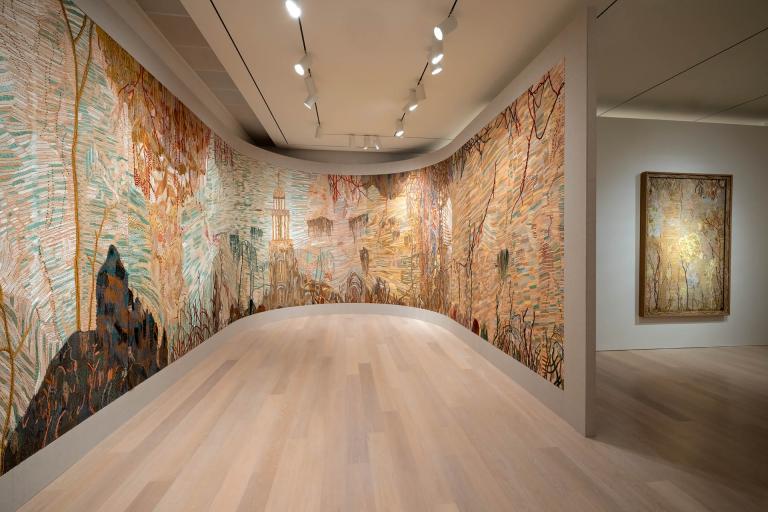 installation view of Eva Jospin exhibition
