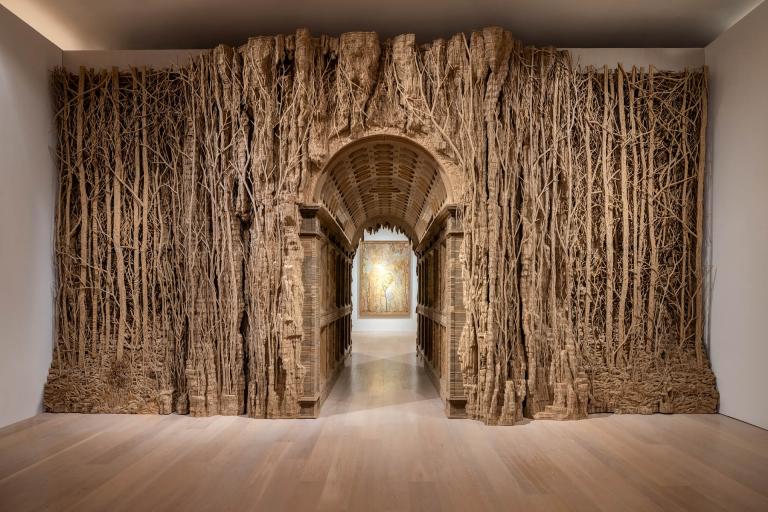 installation view of Eva Jospin exhibition