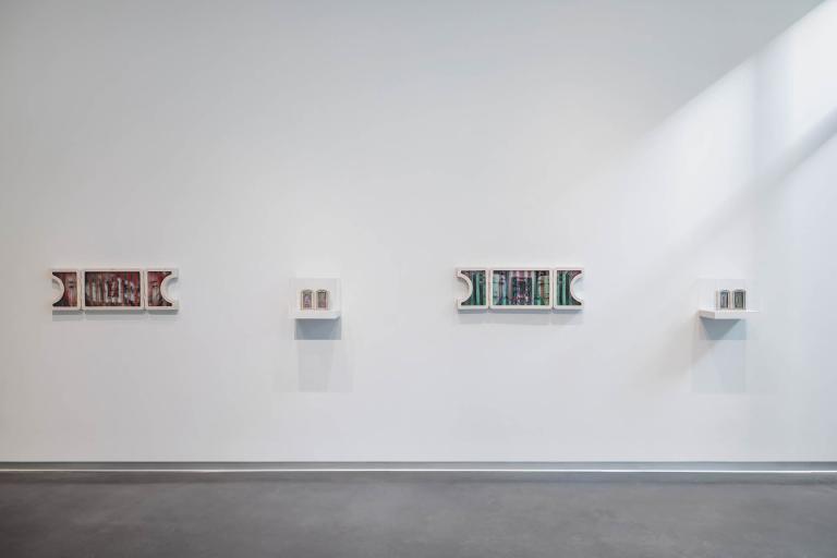 installation view of Mona Bozorgi exhibition
