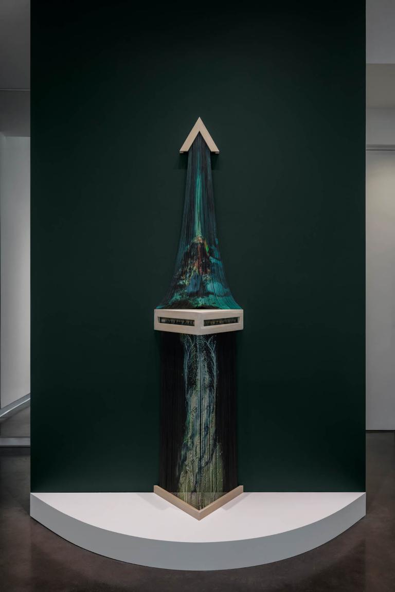 installation view of Mona Bozorgi exhibition