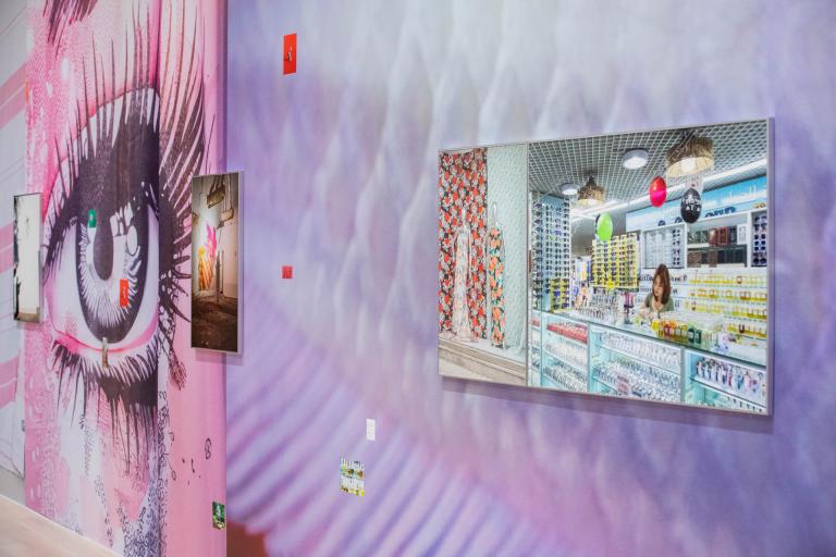 installation view of Farah Al Qasimi exhibition