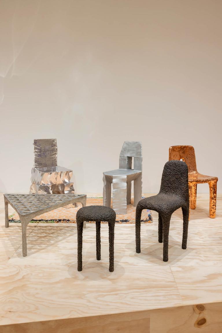 installation view of Max Lamb exhibition