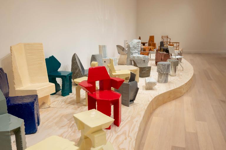 installation view of Max Lamb exhibition