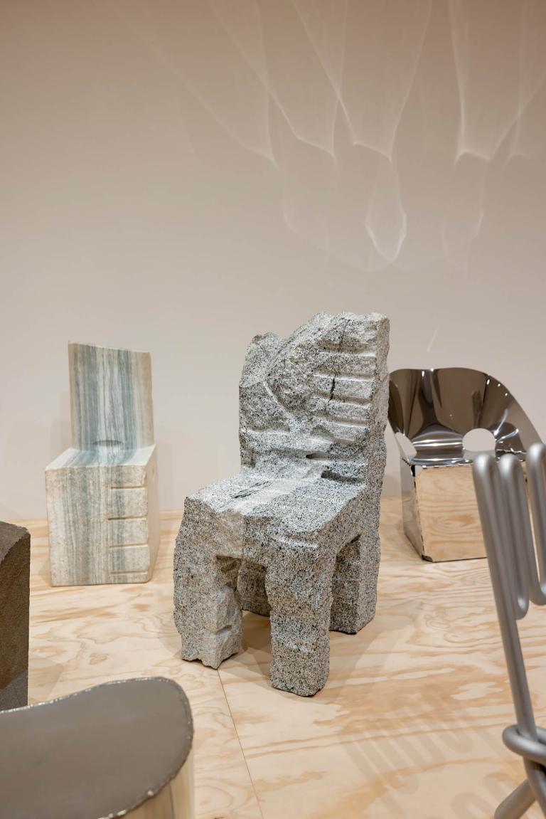 installation view of Max Lamb exhibition