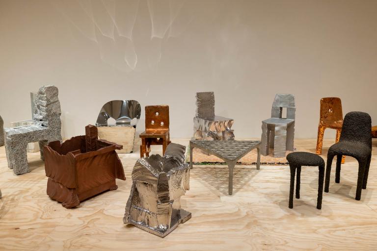 installation view of Max Lamb exhibition