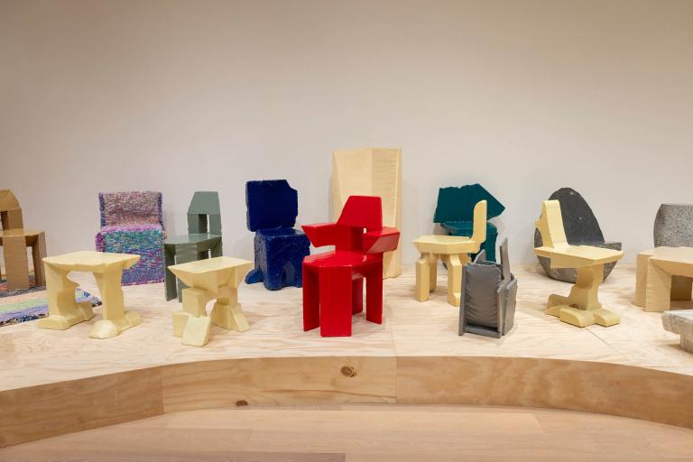 installation view of Max Lamb exhibition