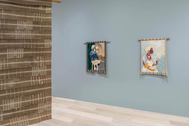installation view of Nengi Omuku exhibition