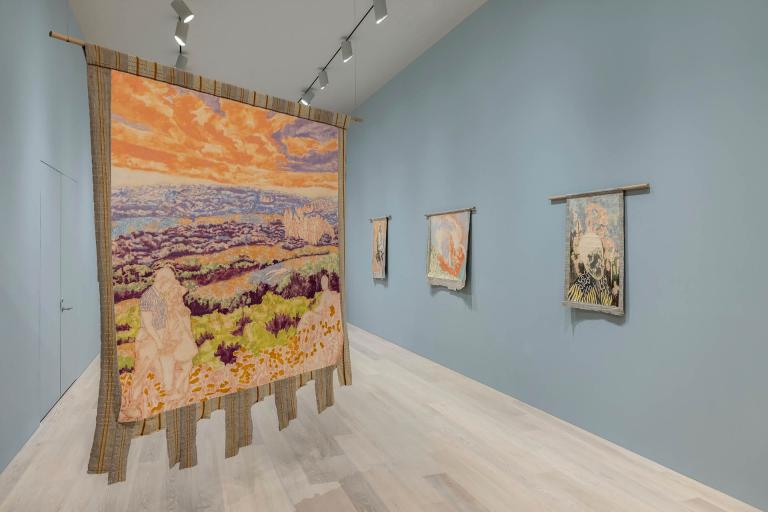 installation view of Nengi Omuku exhibition