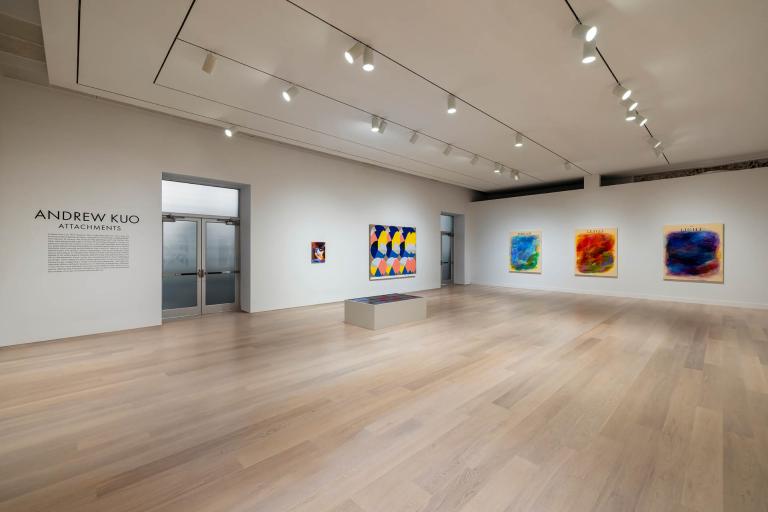 installation view of andrew kuo exhibition