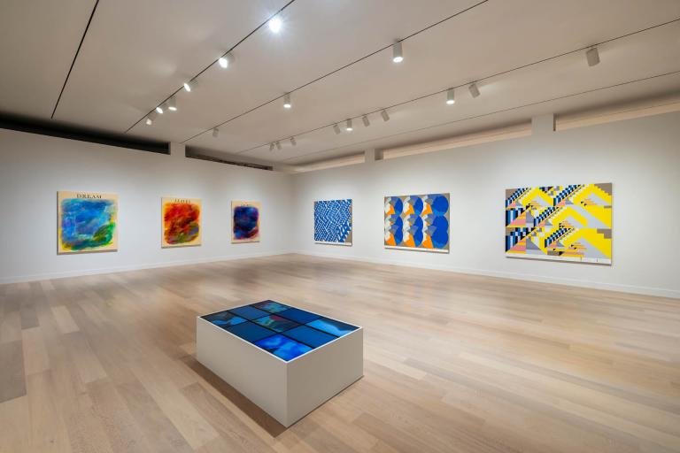 installation view of andrew kuo exhibition