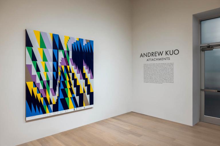 installation view of andrew kuo exhibition