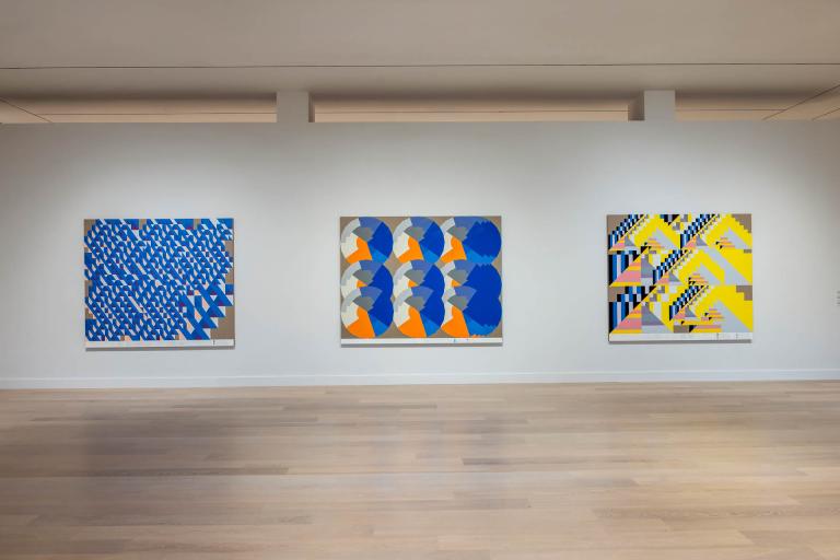 installation view of andrew kuo exhibition